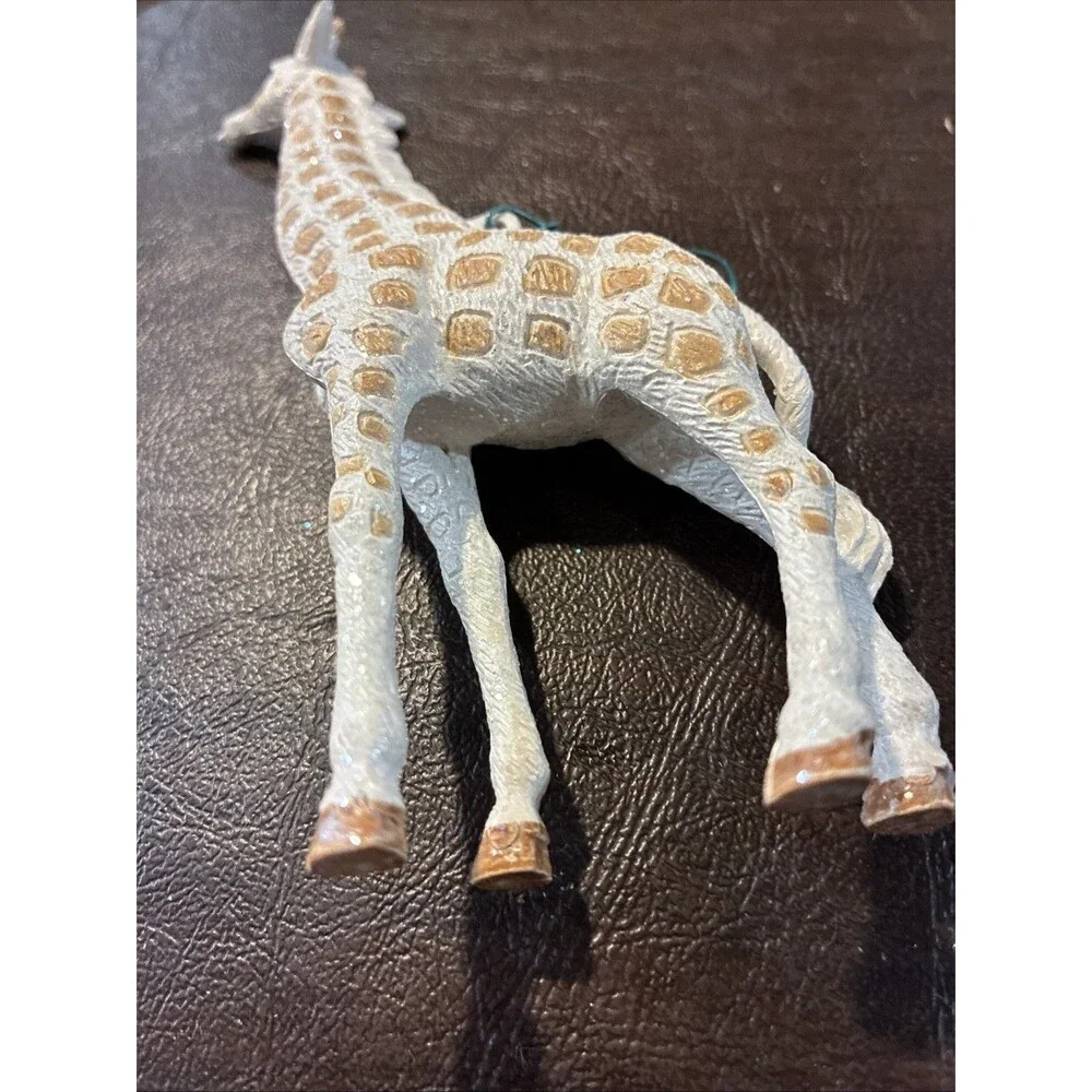 Target Wondershop Giraffe White Gold Christmas Tree Ornament 2023 Set